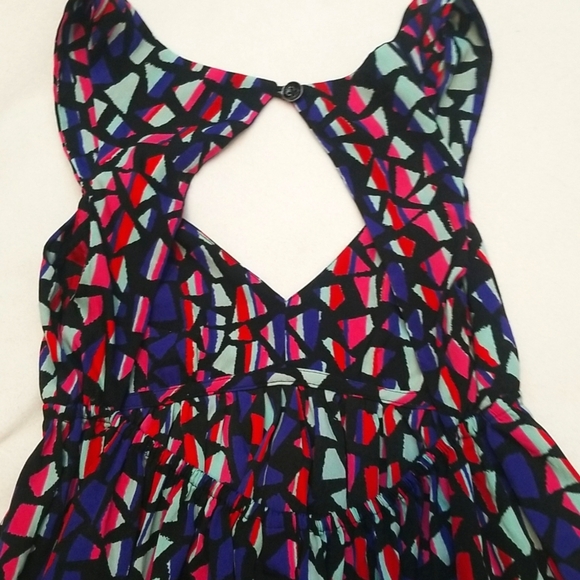 Roxy Love Seeker Colorful Geometric Print Dress - Picture 4 of 8